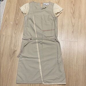 Ecru by Florence Korn Beige Utility Dress size 36 / US 6